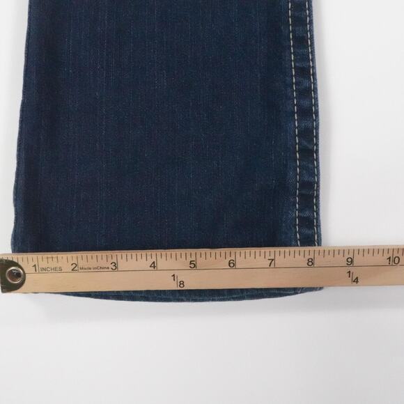 Cruel Jeans Womens 5L Blue Low Rise Bootcut Boho Western Thick‎ Stitch Tabitha - Picture 9 of 16